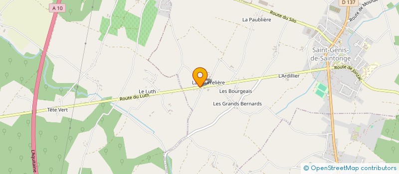 localisation de l'entreprise MONSIEUR RICHARD FAYET  SAINT-GENIS-DE-SAINTONGE