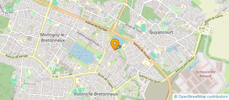 localisation de l'entreprise MONSIEUR RICHARD FEVRES  GUYANCOURT