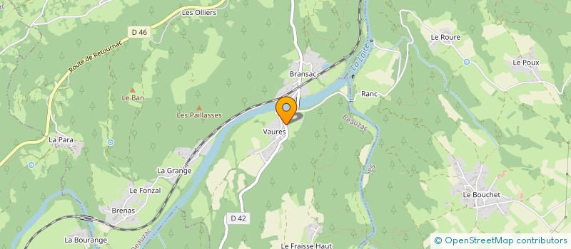 localisation de l'entreprise MONSIEUR RICHARD FINEL  BEAUZAC