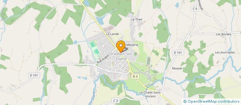 localisation de l'entreprise MONSIEUR RICHARD FOUGERAS à ORADOUR-SUR-GLANE