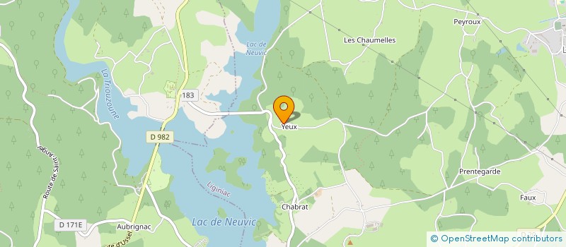 localisation de l'entreprise MONSIEUR RICHARD FOURNEL  LIGINIAC