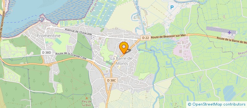 localisation de l'entreprise MONSIEUR RICHARD FRADET  LA BARRE-DE-MONTS