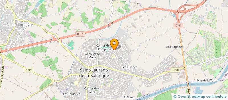 localisation de l'entreprise MONSIEUR RICHARD FREU  SAINT-LAURENT-DE-LA-SALANQUE