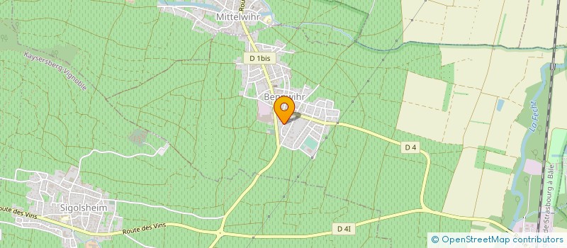 localisation de l'entreprise MONSIEUR RICHARD FUCHS  BENNWIHR