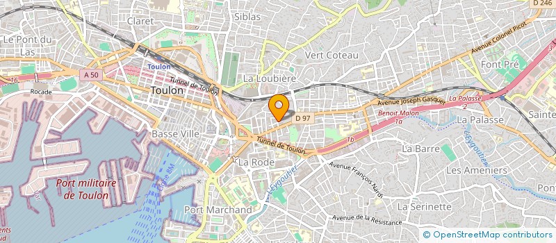 localisation de l'entreprise MONSIEUR RICHARD-GABRIEL IACOB  TOULON