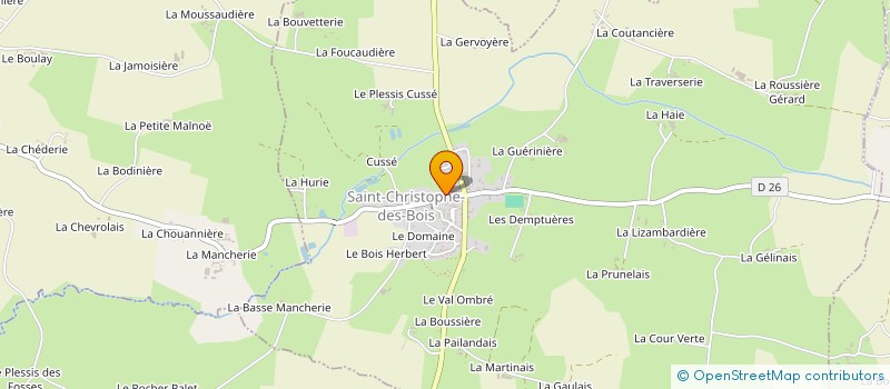 localisation de l'entreprise MONSIEUR RICHARD GANDON  SAINT-CHRISTOPHE-DES-BOIS