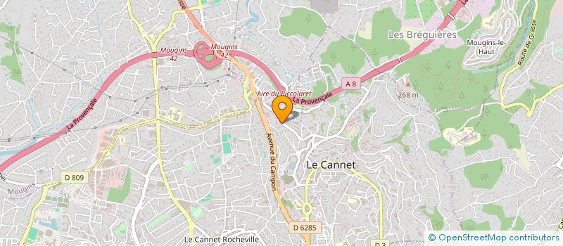 localisation de l'entreprise MONSIEUR RICHARD GARCIA à LE CANNET