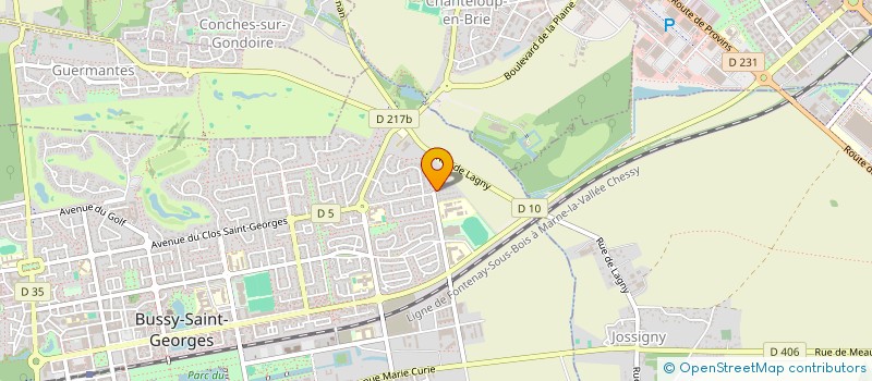 localisation de l'entreprise MONSIEUR RICHARD GARCIA  BUSSY-SAINT-GEORGES