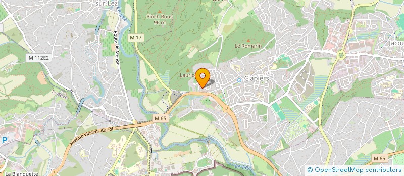 localisation de l'entreprise MONSIEUR RICHARD GAUBERT  CLAPIERS