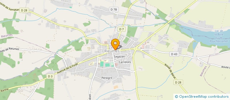 localisation de l'entreprise MONSIEUR RICHARD GAVA  SAVERES