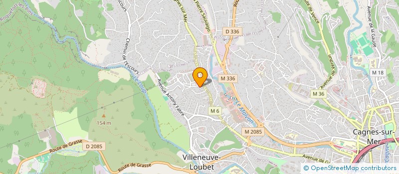 localisation de l'entreprise MONSIEUR RICHARD GIANOTTI à VILLENEUVE-LOUBET