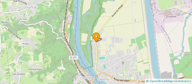 localisation de l'entreprise MONSIEUR RICHARD GIGANDET  SABLONS