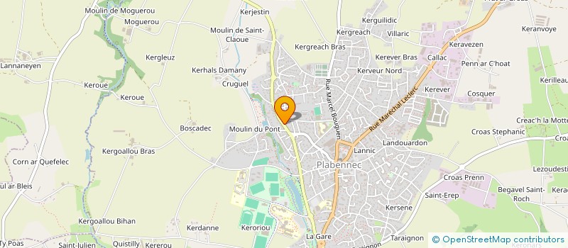 localisation de l'entreprise MONSIEUR RICHARD GIRAUDET  PLABENNEC