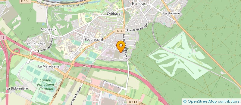 localisation de l'entreprise MONSIEUR RICHARD GOMIS  POISSY