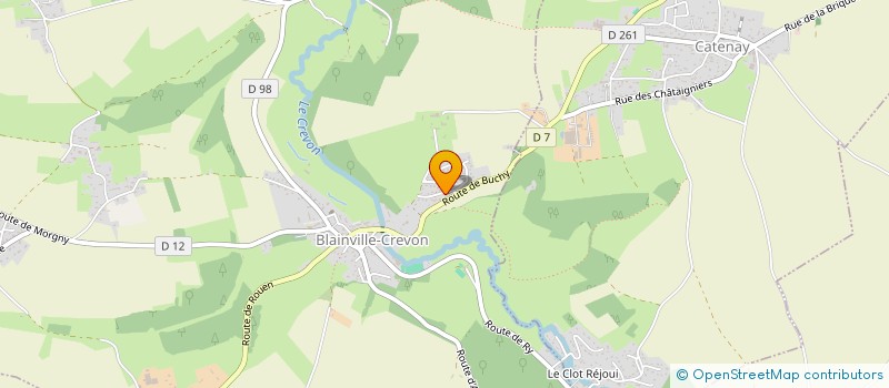 localisation de l'entreprise MONSIEUR RICHARD GUILLEMET  BLAINVILLE-CREVON