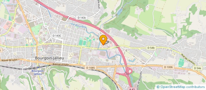 localisation de l'entreprise MONSIEUR RICHARD GUILLON  BOURGOIN-JALLIEU