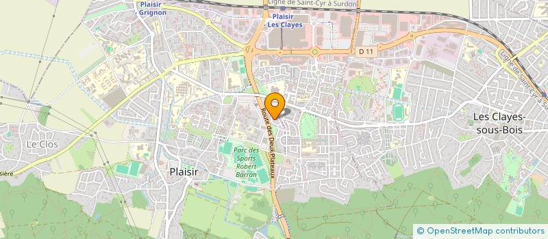 localisation de l'entreprise MONSIEUR RICHARD GUILLOT  PLAISIR