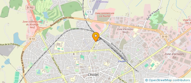 localisation de l'entreprise MONSIEUR RICHARD GUITTIERE à CHOLET