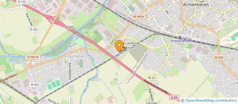 localisation de l'entreprise MONSIEUR RICHARD HALLUIN  ERQUINGHEM-LYS