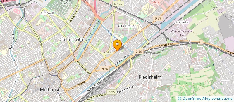 localisation de l'entreprise MONSIEUR RICHARD HEITZ  MULHOUSE