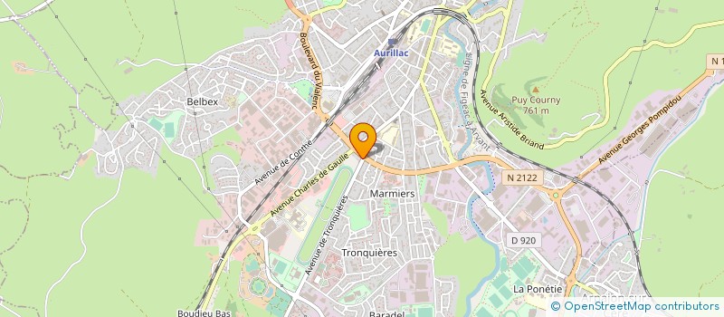 localisation de l'entreprise MONSIEUR RICHARD HELARY à AURILLAC