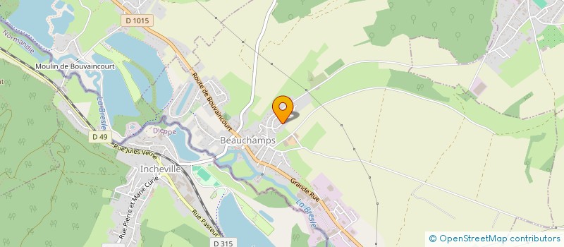 localisation de l'entreprise MONSIEUR RICHARD HEMART  BEAUCHAMPS
