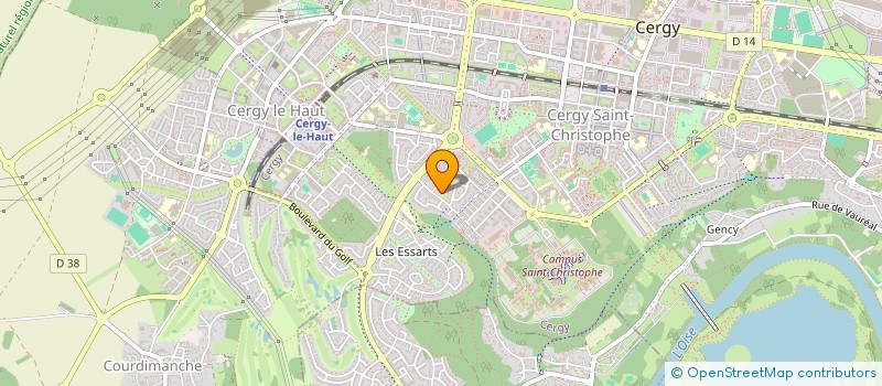 localisation de l'entreprise MONSIEUR RICHARD HOURMOUZIAN  CERGY