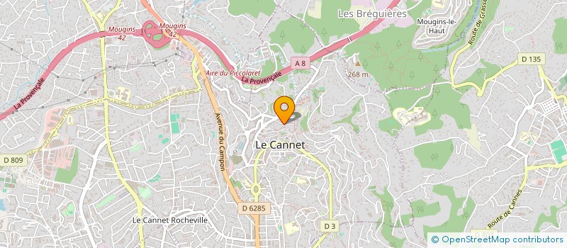 localisation de l'entreprise MONSIEUR RICHARD HUMBERT à LE CANNET