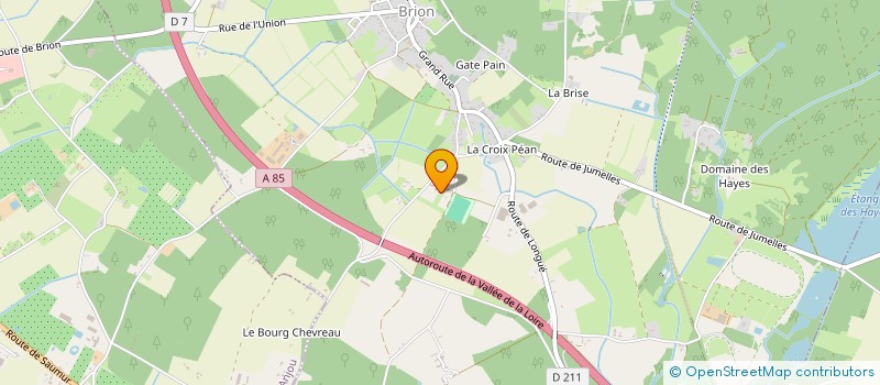 localisation de l'entreprise MONSIEUR RICHARD HURSTEL  LES BOIS D'ANJOU