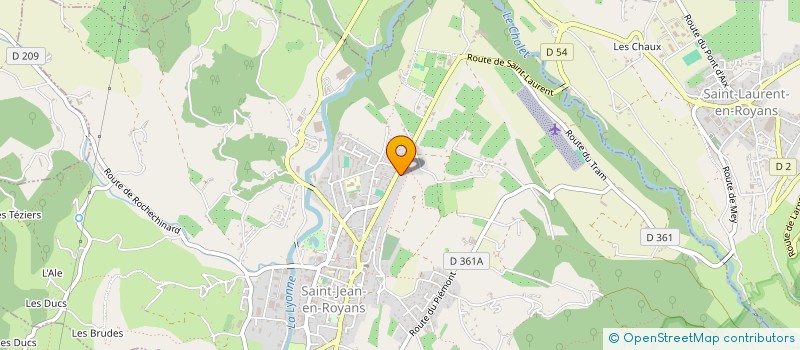 localisation de l'entreprise MONSIEUR RICHARD HUTIN  SAINT-JEAN-EN-ROYANS