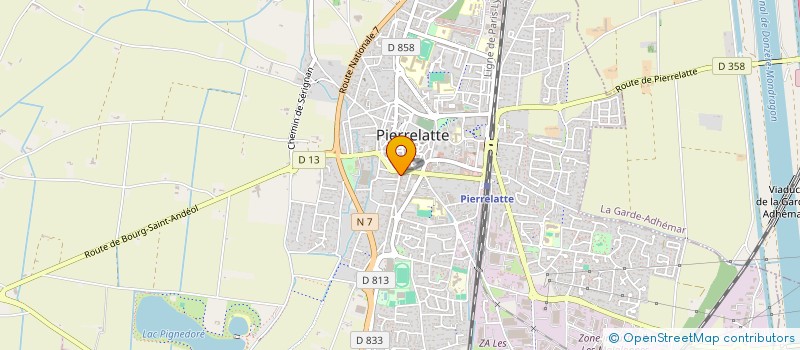 localisation de l'entreprise MONSIEUR RICHARD IMBERT  PIERRELATTE