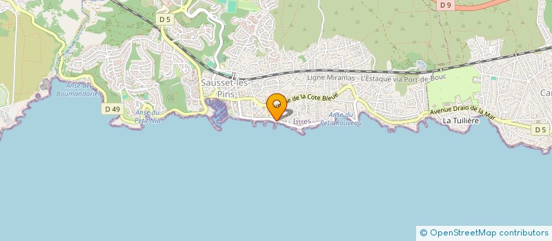 localisation de l'entreprise MONSIEUR RICHARD JAILLANS à SAUSSET-LES-PINS