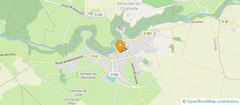 localisation de l'entreprise MONSIEUR RICHARD JAILLET  CHANTELLE