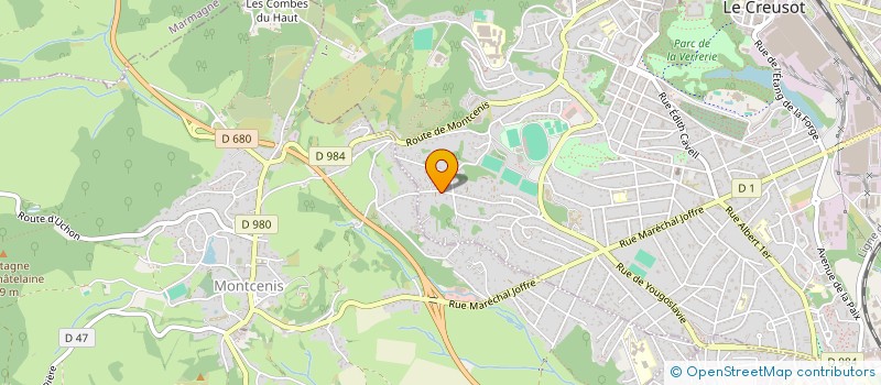 localisation de l'entreprise MONSIEUR RICHARD JANKOWSKI  LE CREUSOT