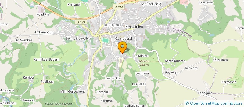 localisation de l'entreprise MONSIEUR RICHARD JEANNINGROS à ROSTRENEN