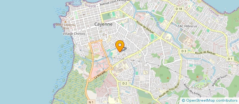 localisation de l'entreprise MONSIEUR RICHARD JORDAN  CAYENNE
