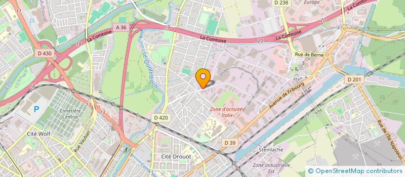 localisation de l'entreprise MONSIEUR RICHARD JOSSERON  ILLZACH