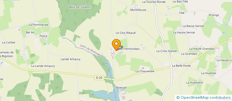 localisation de l'entreprise MONSIEUR RICHARD JOUY à SENS-DE-BRETAGNE