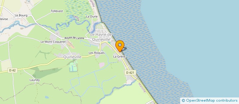 localisation de l'entreprise MONSIEUR RICHARD KAMINSKI  QUINEVILLE