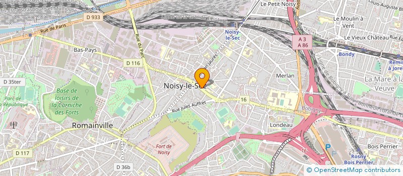 localisation de l'entreprise MONSIEUR RICHARD KAMTE YOWOU à NOISY-LE-SEC