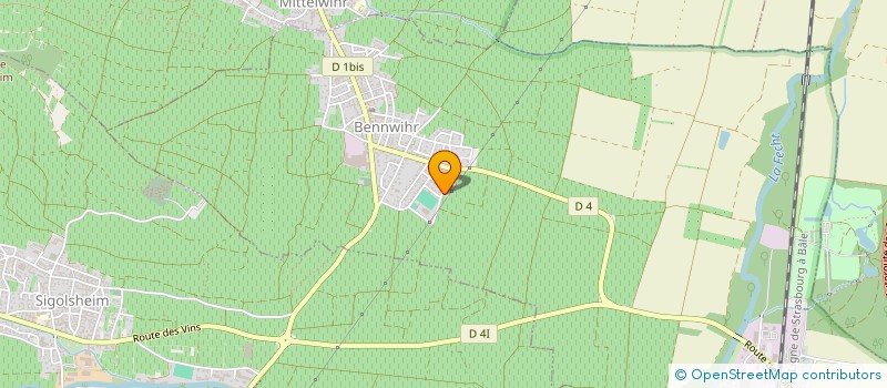 localisation de l'entreprise MONSIEUR RICHARD KIENTZLER  BENNWIHR