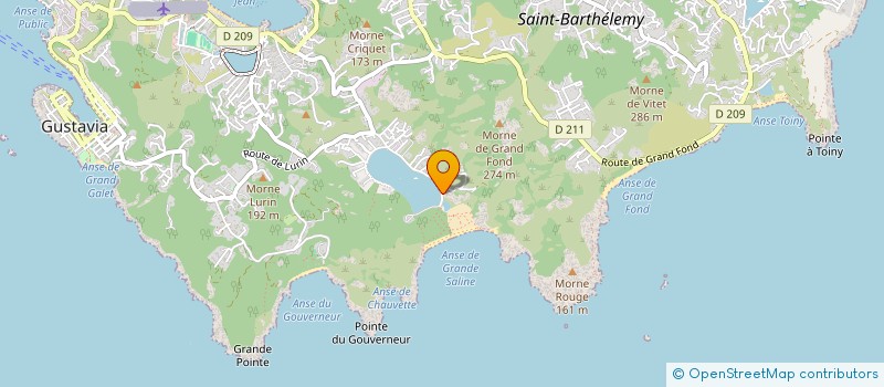 localisation de l'entreprise MONSIEUR RICHARD KURKDJIAN  SAINT-BARTHELEMY