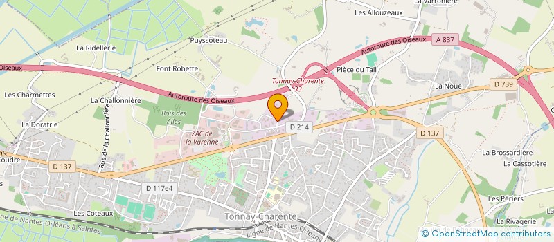 localisation de l'entreprise MONSIEUR RICHARD LAGAHE  TONNAY-CHARENTE