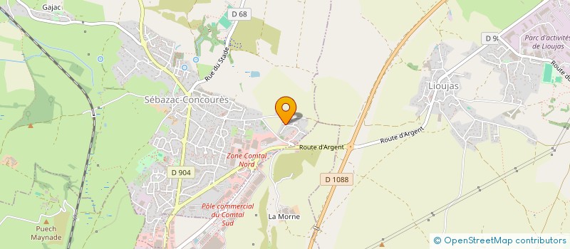 localisation de l'entreprise MONSIEUR RICHARD LAILLER à SEBAZAC-CONCOURES