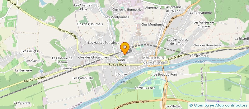 localisation de l'entreprise MONSIEUR RICHARD LAISE  MONTRICHARD-VAL-DE-CHER