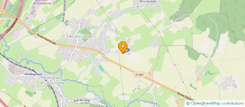 localisation de l'entreprise MONSIEUR RICHARD LAISNE  HESDIN-L'ABBE