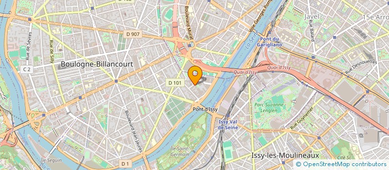 localisation de l'entreprise MONSIEUR RICHARD LALANDE  BOULOGNE-BILLANCOURT