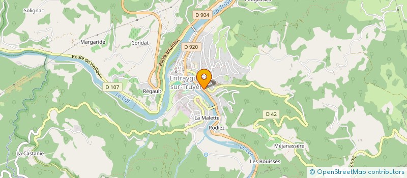 localisation de l'entreprise MONSIEUR RICHARD LAMBERT  ENTRAYGUES-SUR-TRUYERE