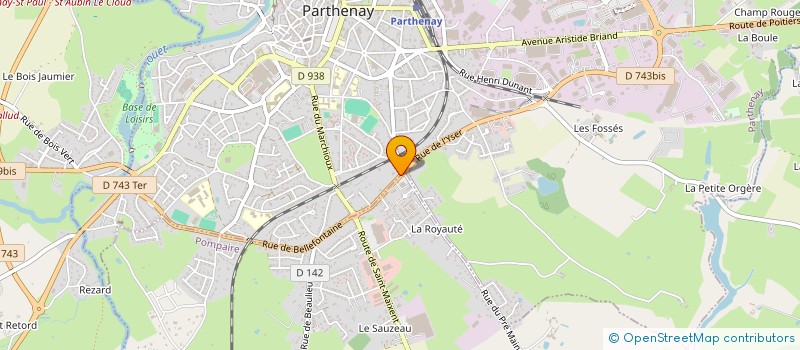 localisation de l'entreprise MONSIEUR RICHARD LASNEL  PARTHENAY