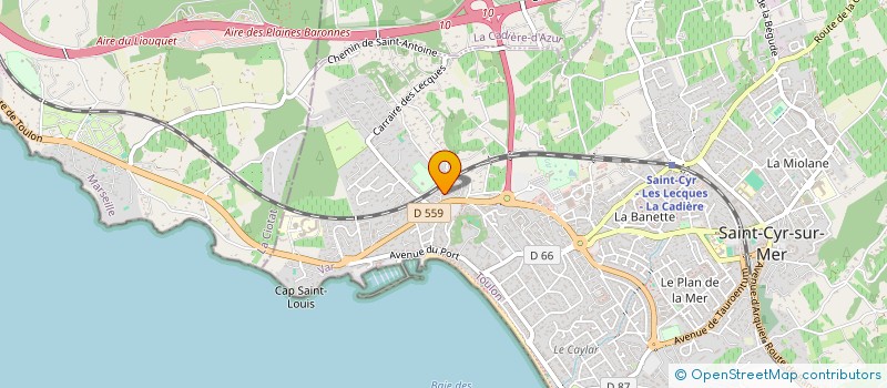 localisation de l'entreprise MONSIEUR RICHARD LATIERE à SAINT-CYR-SUR-MER